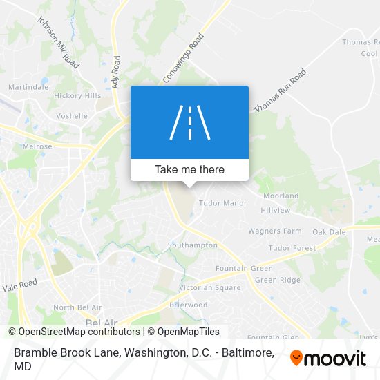 Bramble Brook Lane map