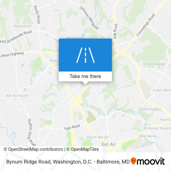Bynum Ridge Road map