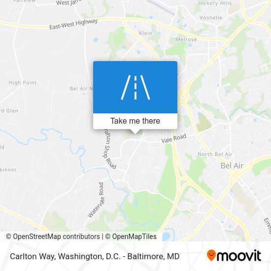 Mapa de Carlton Way