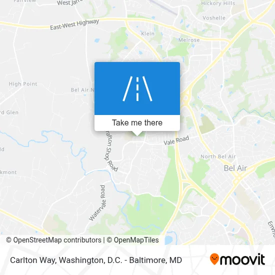 Carlton Way map