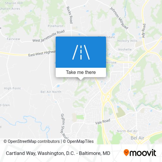 Cartland Way map