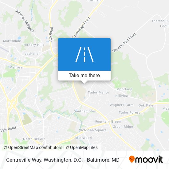 Centreville Way map