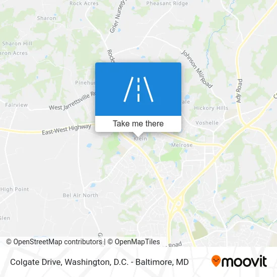 Colgate Drive map