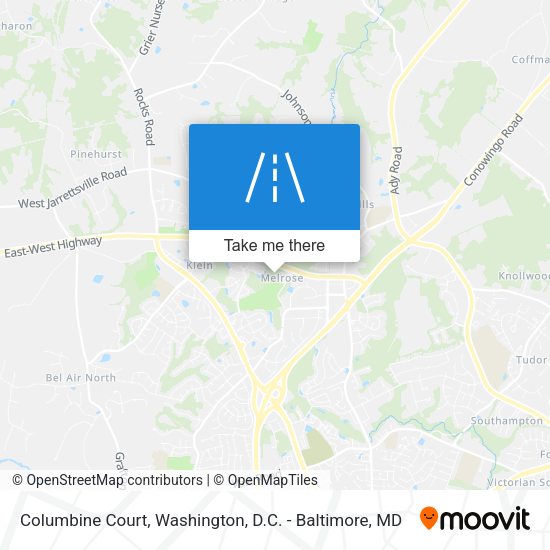 Columbine Court map