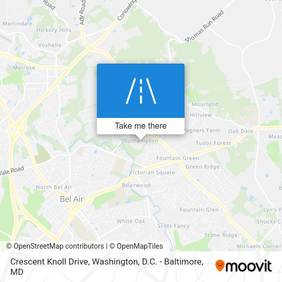 Mapa de Crescent Knoll Drive