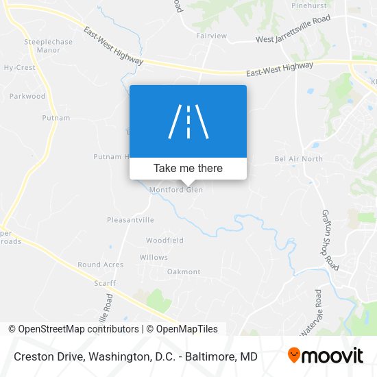 Mapa de Creston Drive