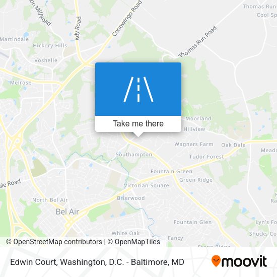 Mapa de Edwin Court