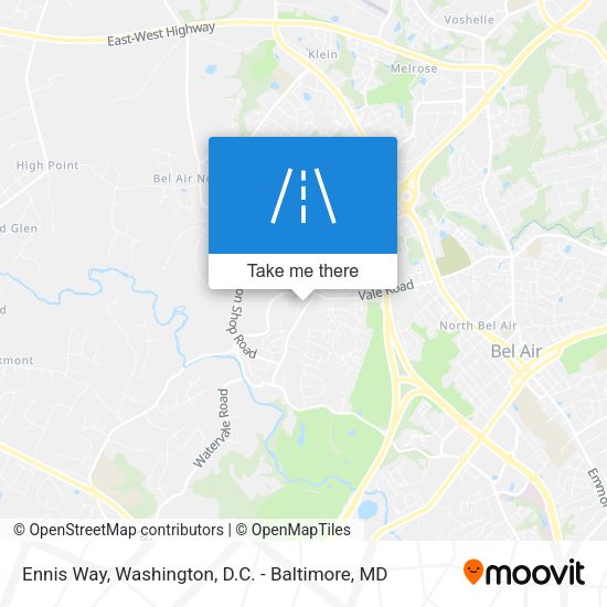 Ennis Way map