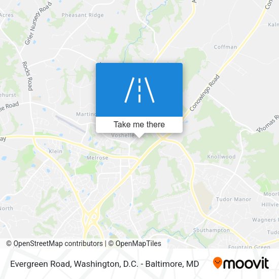Mapa de Evergreen Road