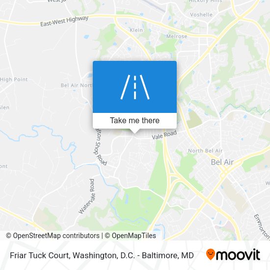 Friar Tuck Court map