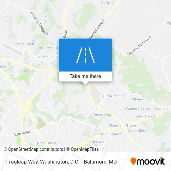 Frogleap Way map