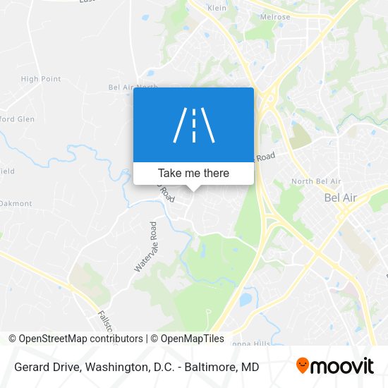 Gerard Drive map
