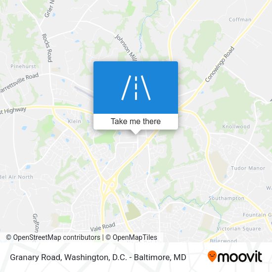Mapa de Granary Road