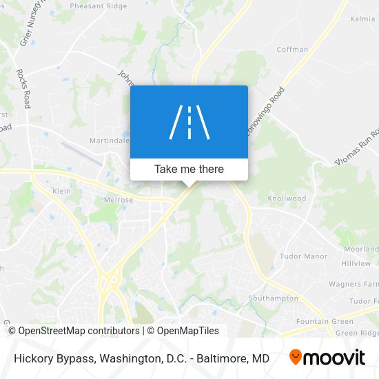 Mapa de Hickory Bypass