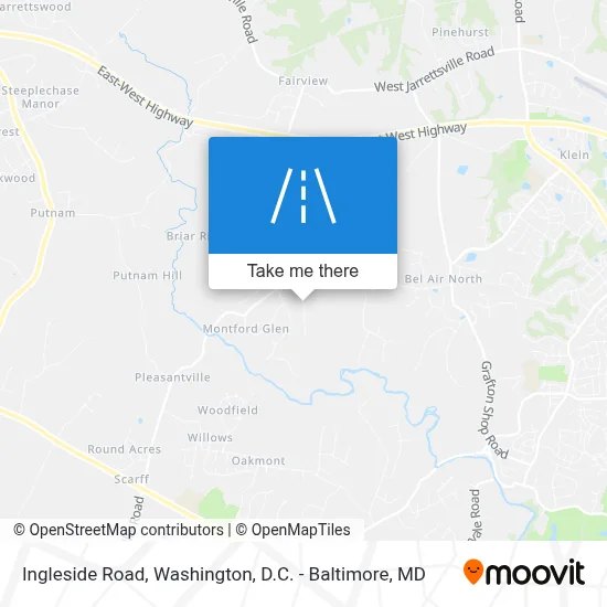 Ingleside Road map