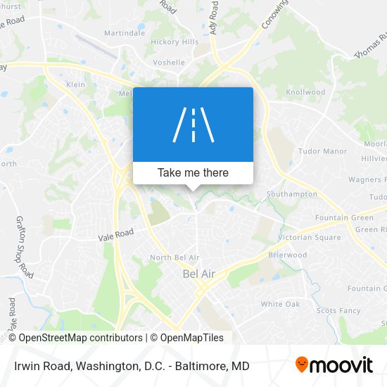 Irwin Road map