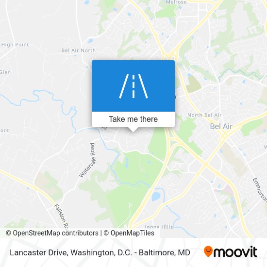 Lancaster Drive map