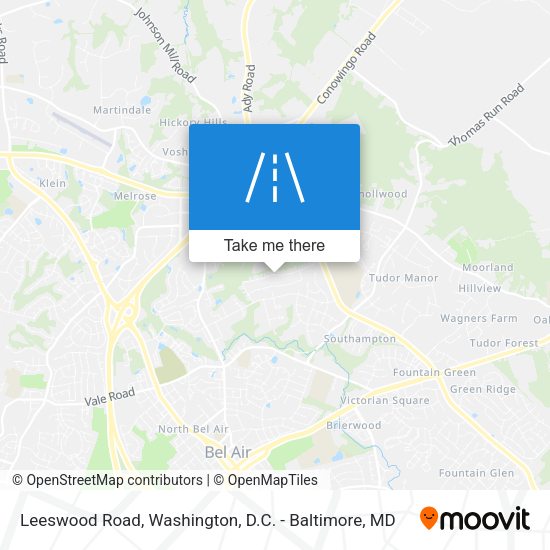 Leeswood Road map