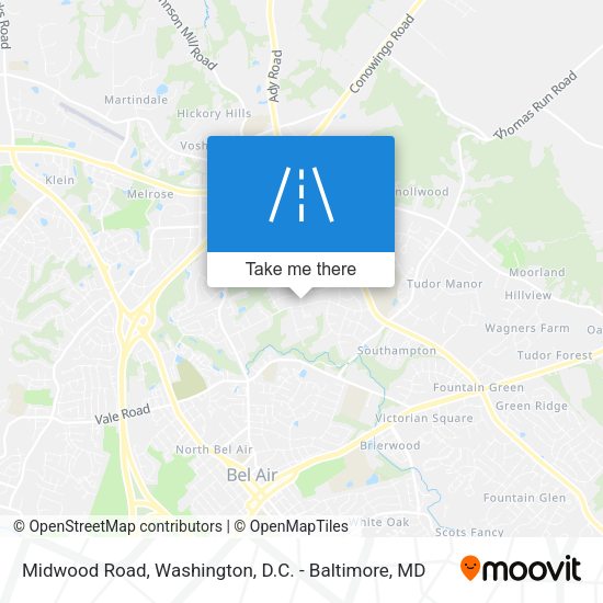 Midwood Road map