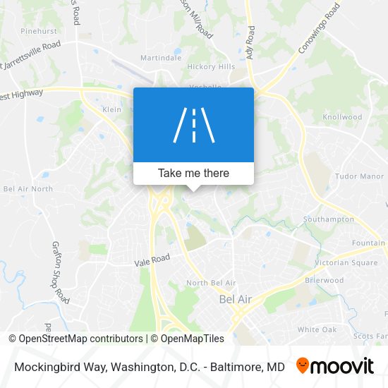 Mockingbird Way map