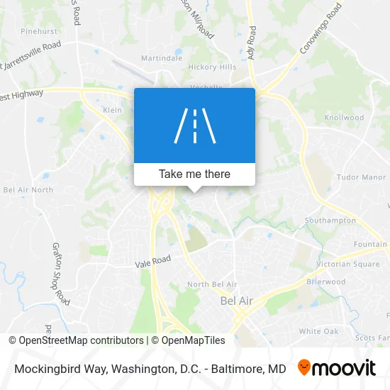 Mockingbird Way map