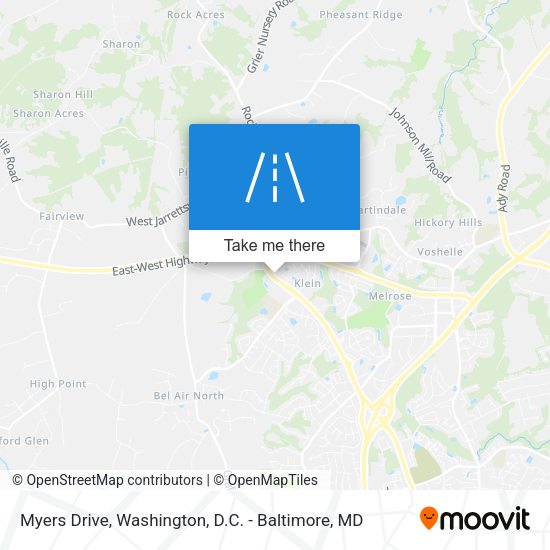 Mapa de Myers Drive