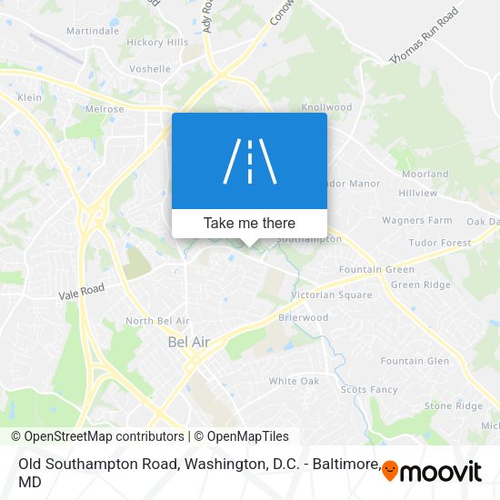 Old Southampton Road map