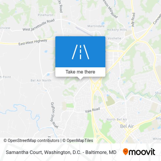 Mapa de Samantha Court