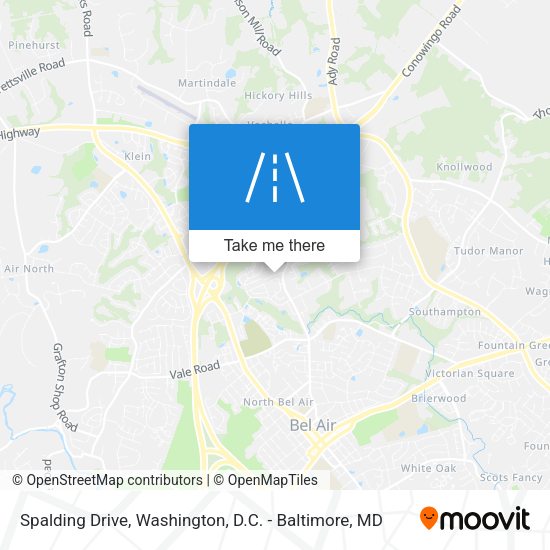 Spalding Drive map