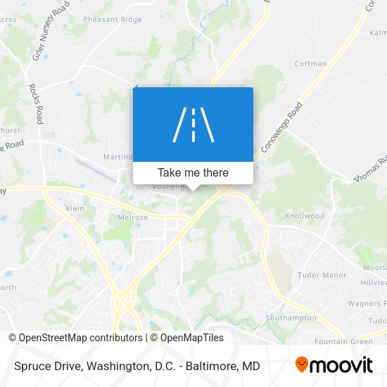 Mapa de Spruce Drive