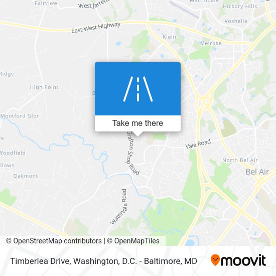 Timberlea Drive map