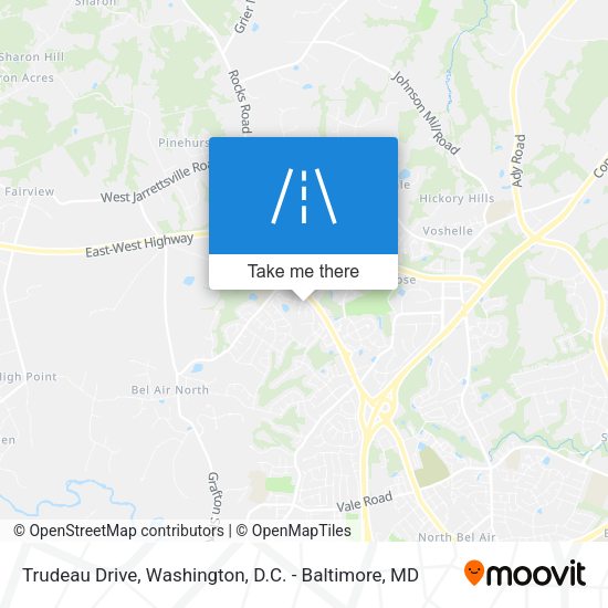 Trudeau Drive map