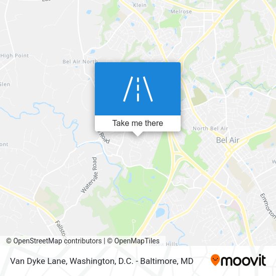 Van Dyke Lane map