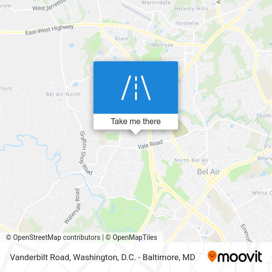 Vanderbilt Road map