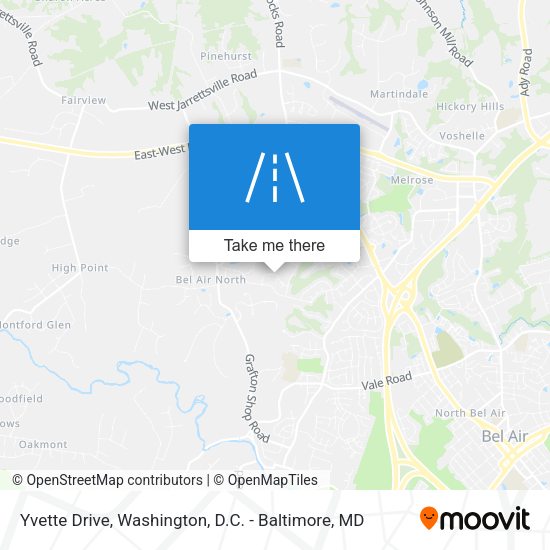 Yvette Drive map