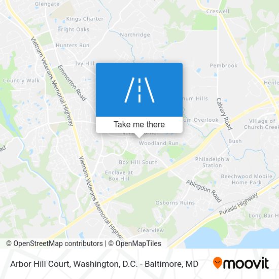 Arbor Hill Court map
