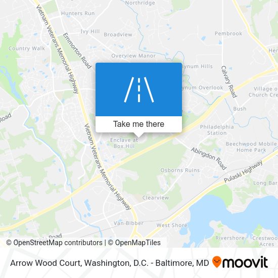 Mapa de Arrow Wood Court