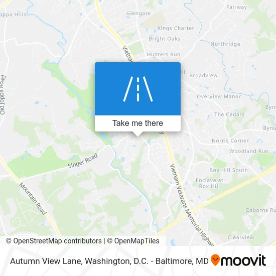 Autumn View Lane map