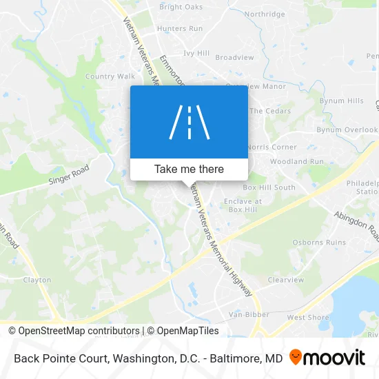 Back Pointe Court map