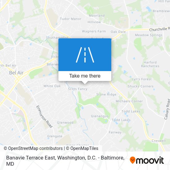 Banavie Terrace East map