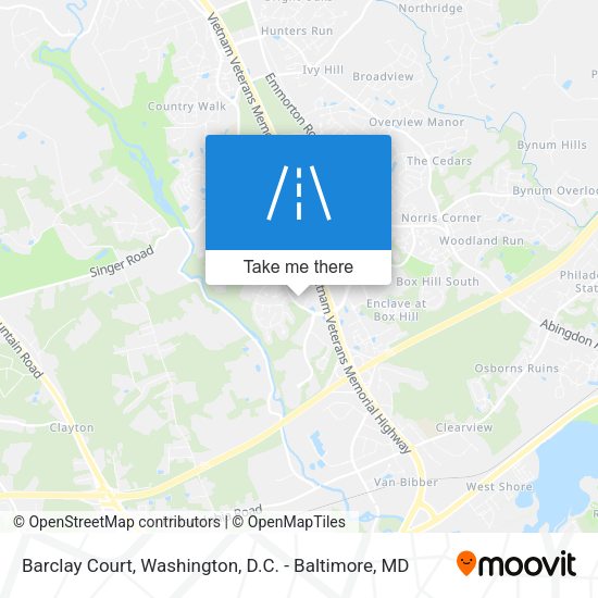 Barclay Court map