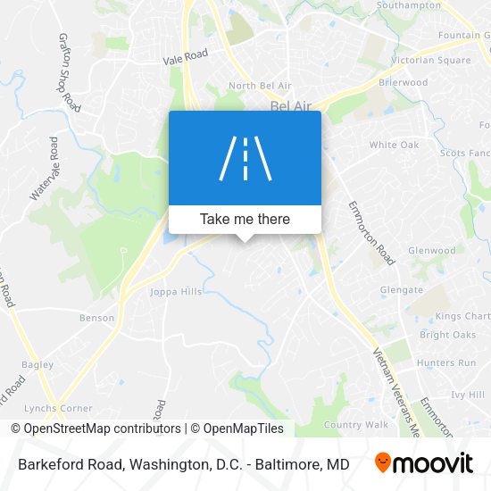 Barkeford Road map