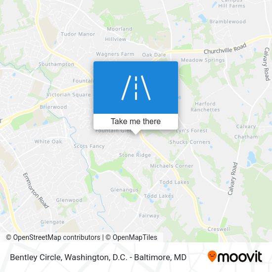 Bentley Circle map