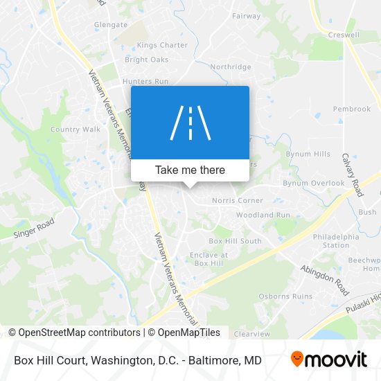 Box Hill Court map