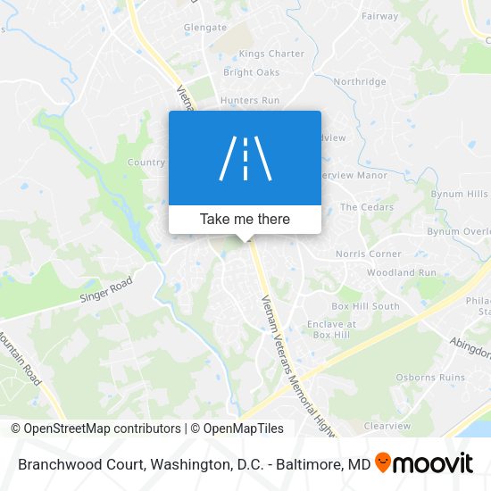 Branchwood Court map