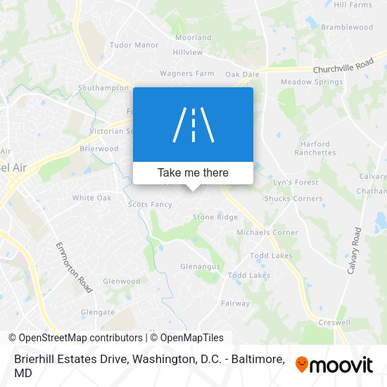 Mapa de Brierhill Estates Drive