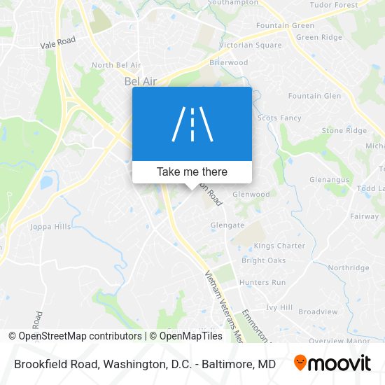 Brookfield Road map