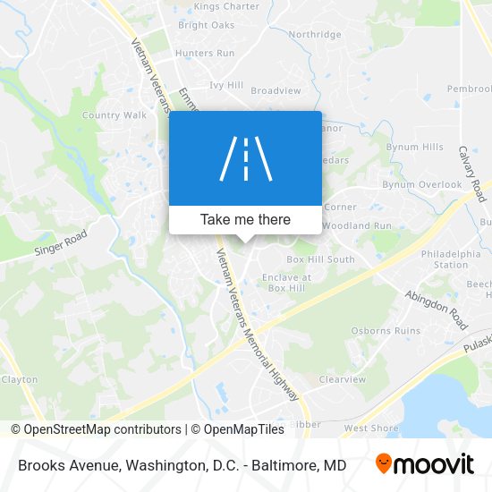 Brooks Avenue map