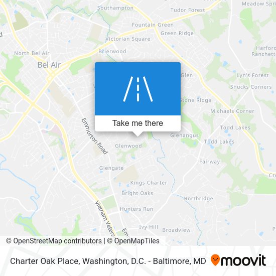 Charter Oak Place map