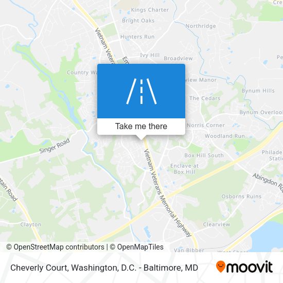 Cheverly Court map